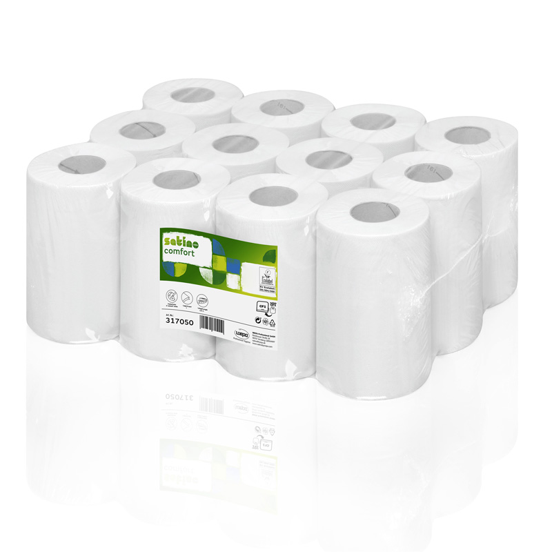 Minirollen Comfort 120m 1 lagig 12 Rollen (CF1)